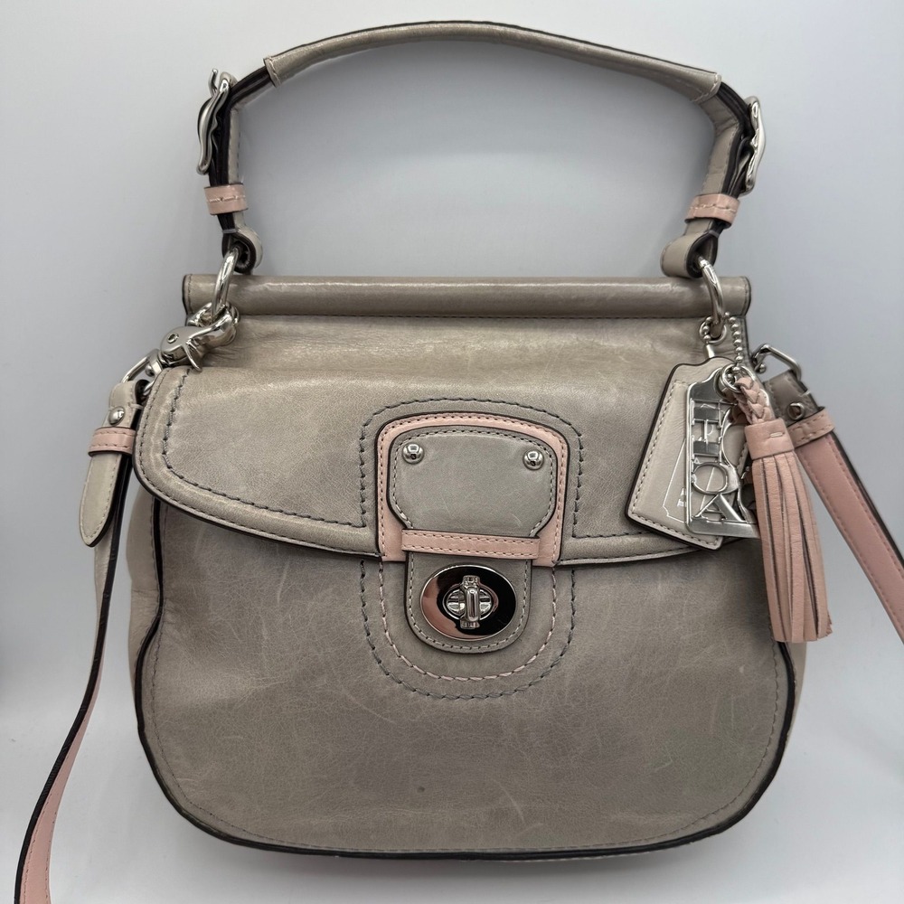 Coach Legacy Willis 70th Anniversary Grey Leather‎ Crossbody Bag 19031